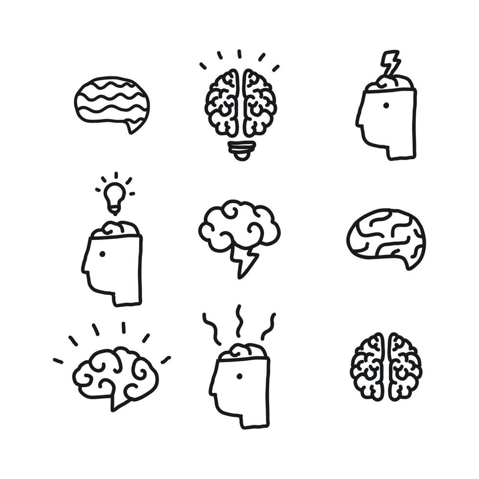 Doodled Creator Icons vector