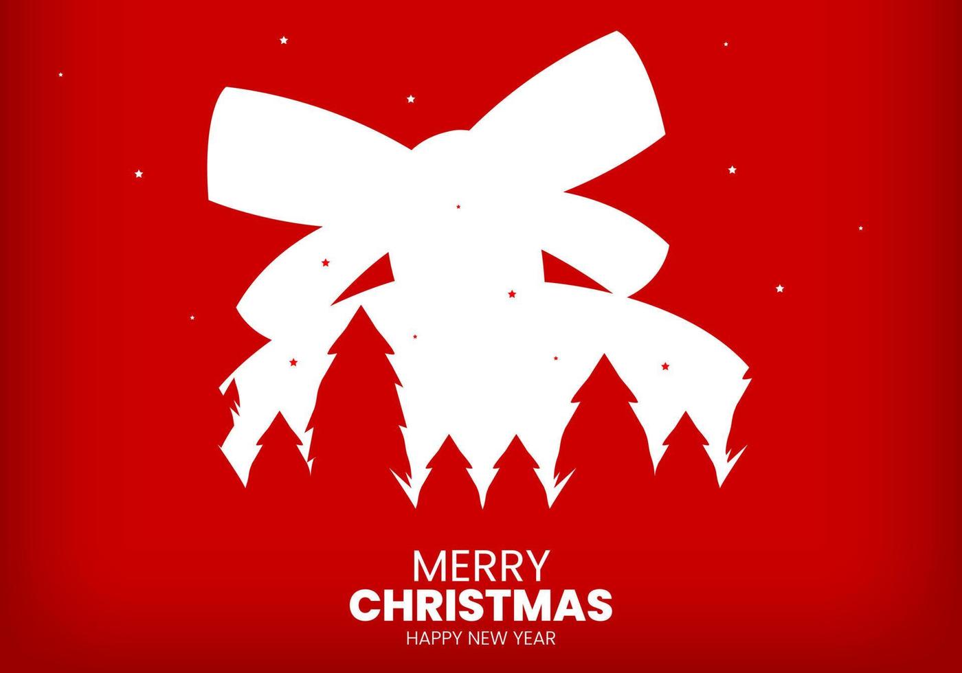 Modern merry christmas and new year background vector