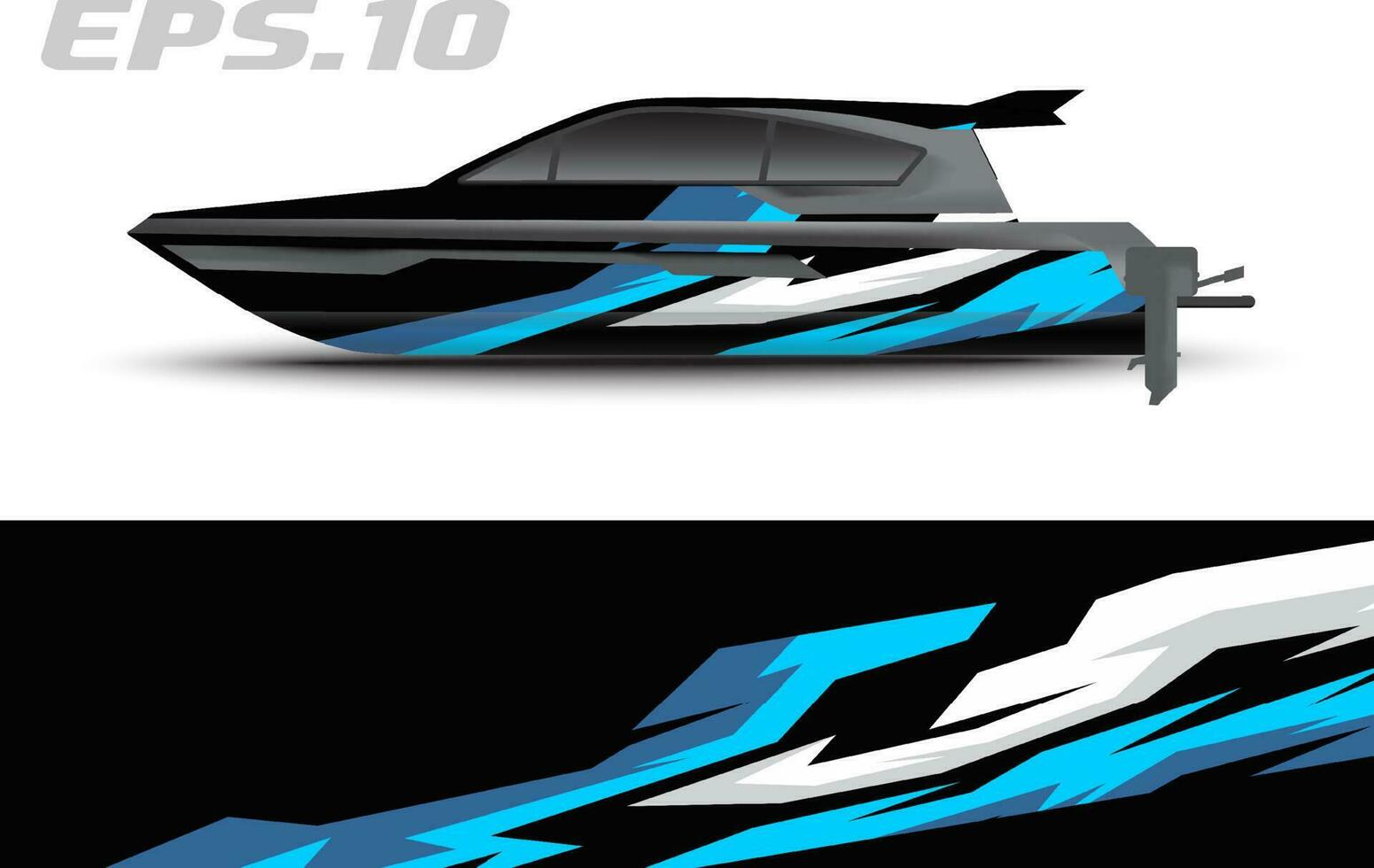 gráficos vectoriales de librea de barco. diseño de fondo de carreras abstracto para envoltura de pegatinas de automóviles, motocicletas y otros vehículos vector