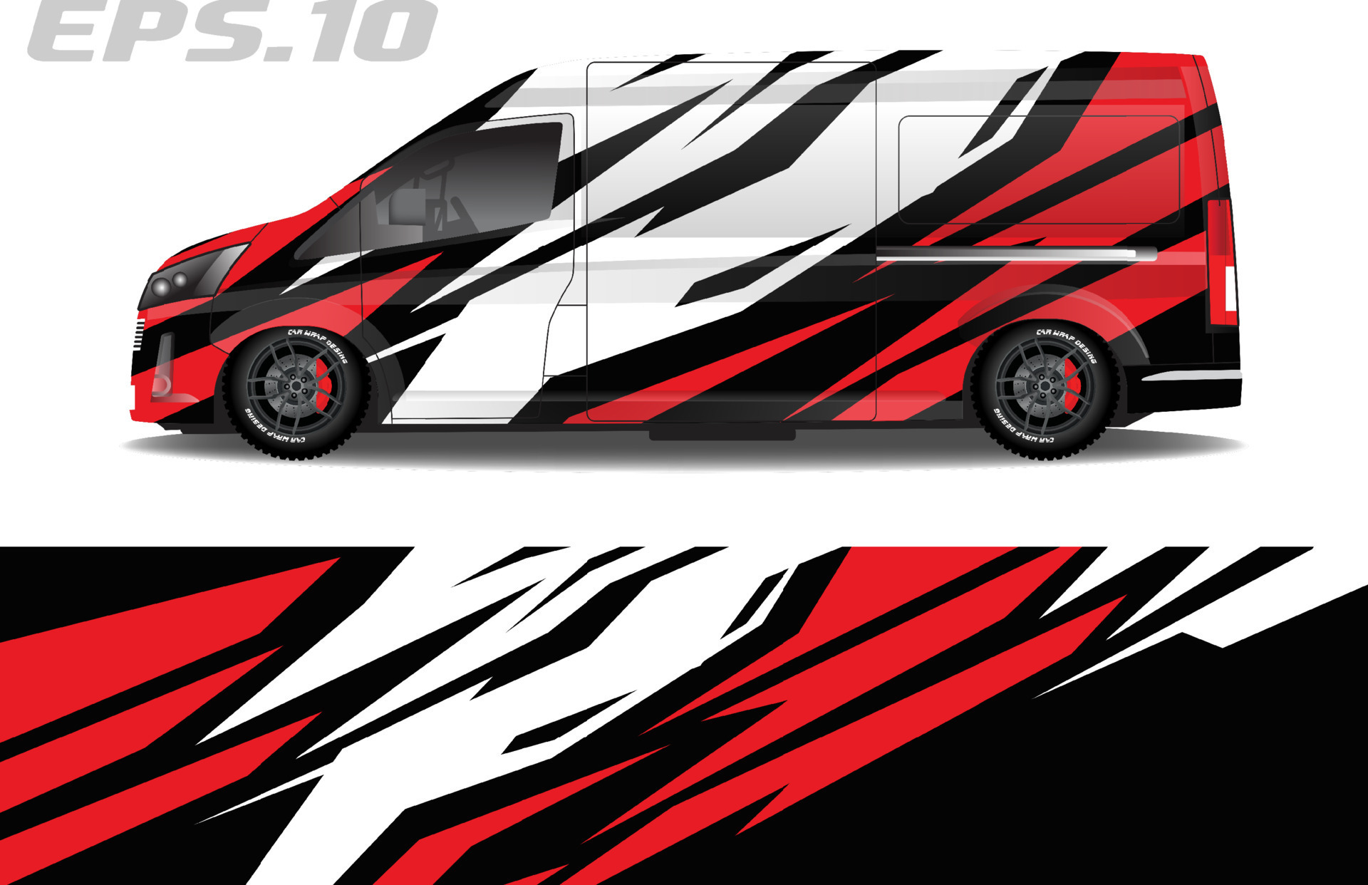 Camper van wrap design vector for vehicle vinyl stickers and automotive