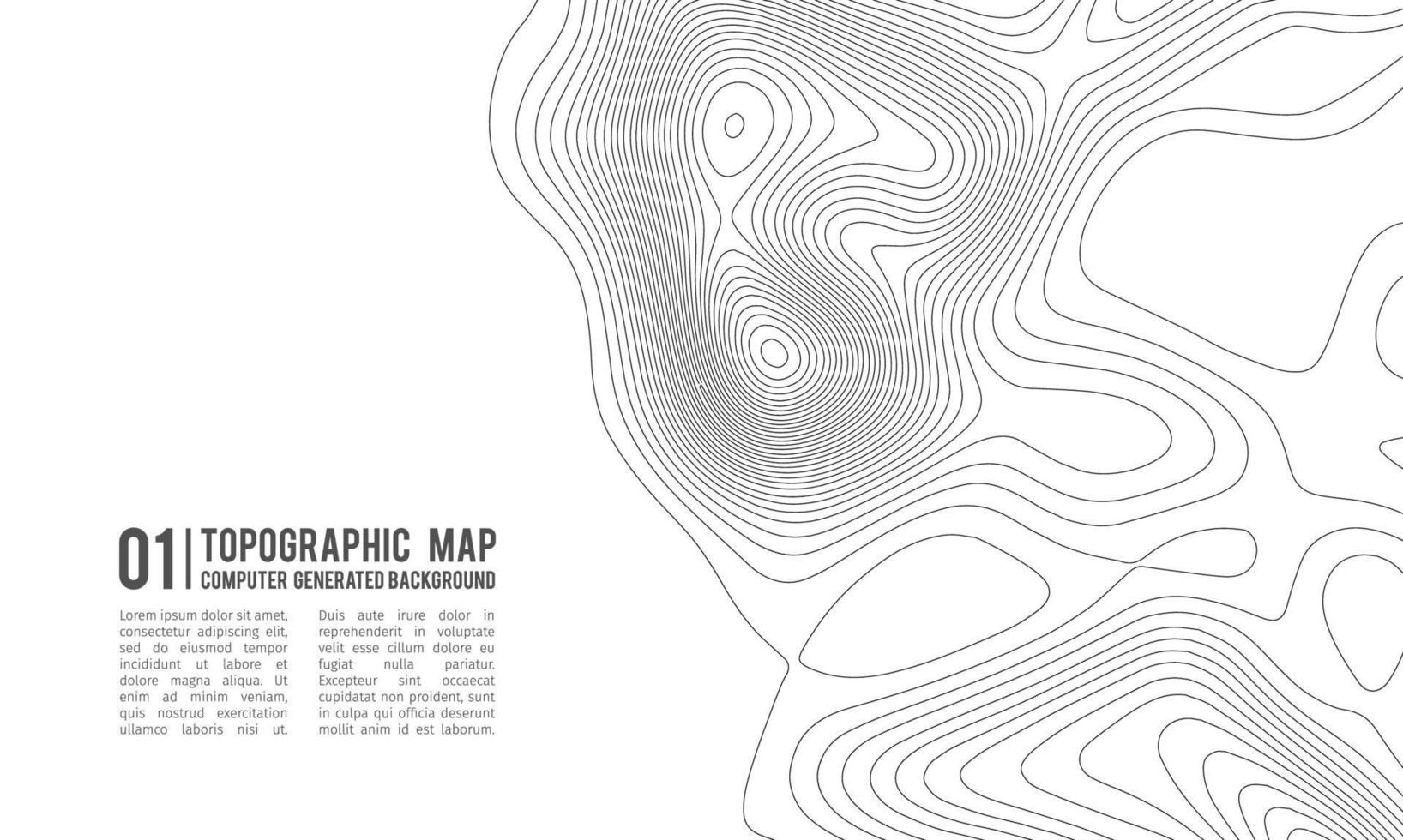 fondo de contorno del mapa topográfico. mapa topográfico con elevación. vector de mapa de contorno. Ilustración de vector abstracto de cuadrícula de mapa de topografía mundial geográfica.