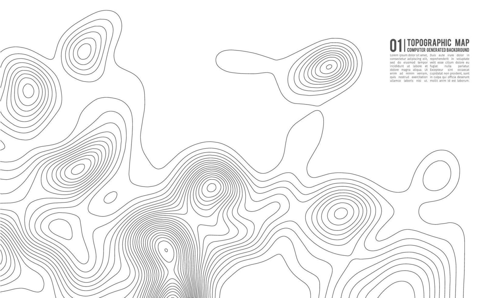 fondo de contorno del mapa topográfico. mapa topográfico con elevación. vector de mapa de contorno. Ilustración de vector abstracto de cuadrícula de mapa de topografía mundial geográfica.