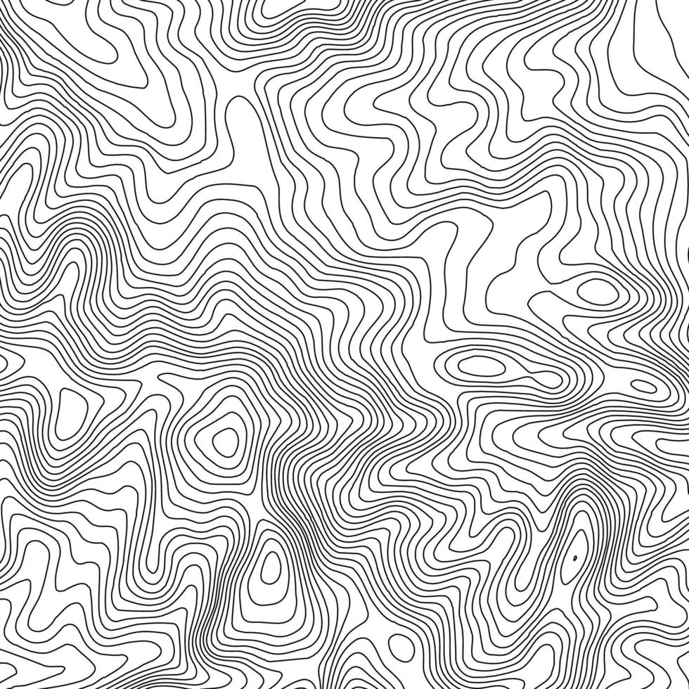 fondo de contorno del mapa topográfico. mapa topográfico con elevación. vector de mapa de contorno. Ilustración de vector abstracto de cuadrícula de mapa de topografía mundial geográfica.