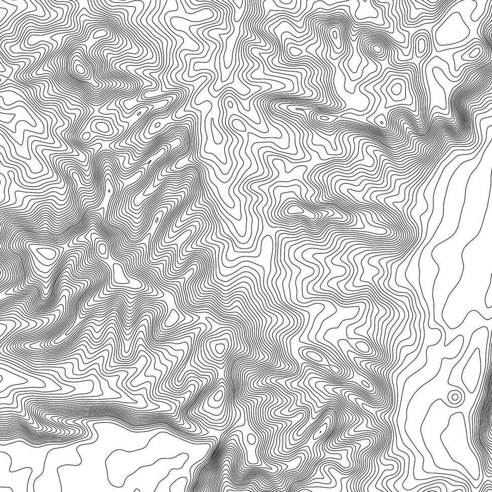 fondo de contorno del mapa topográfico. mapa topográfico con elevación. vector de mapa de contorno. Ilustración de vector abstracto de cuadrícula de mapa de topografía mundial geográfica.