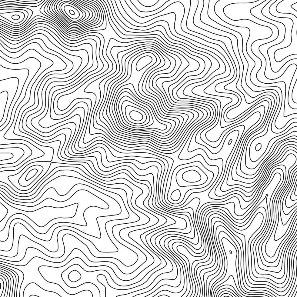 fondo de contorno del mapa topográfico. mapa topográfico con elevación. vector de mapa de contorno. Ilustración de vector abstracto de cuadrícula de mapa de topografía mundial geográfica.