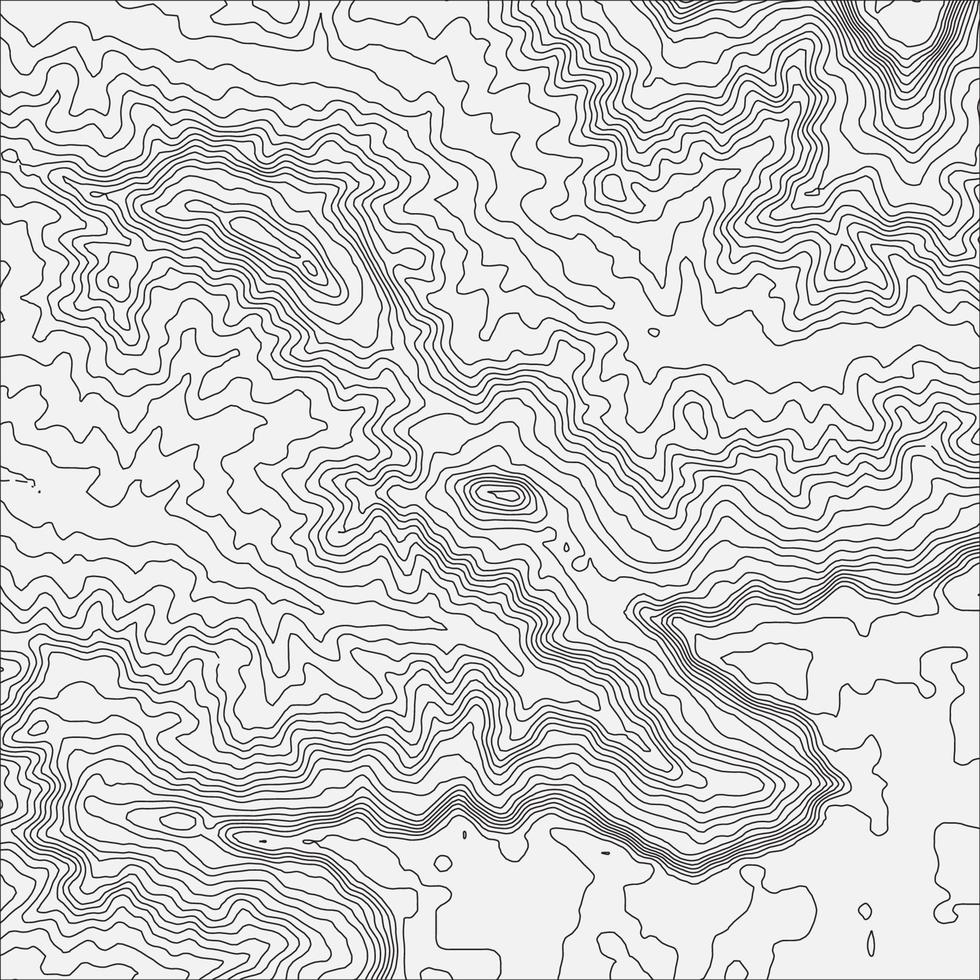 fondo de contorno del mapa topográfico. mapa topográfico con elevación. vector de mapa de contorno. Ilustración de vector abstracto de cuadrícula de mapa de topografía mundial geográfica.