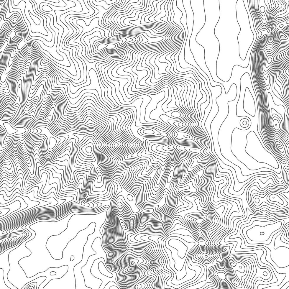 fondo de contorno del mapa topográfico. mapa topográfico con elevación. vector de mapa de contorno. Ilustración de vector abstracto de cuadrícula de mapa de topografía mundial geográfica.