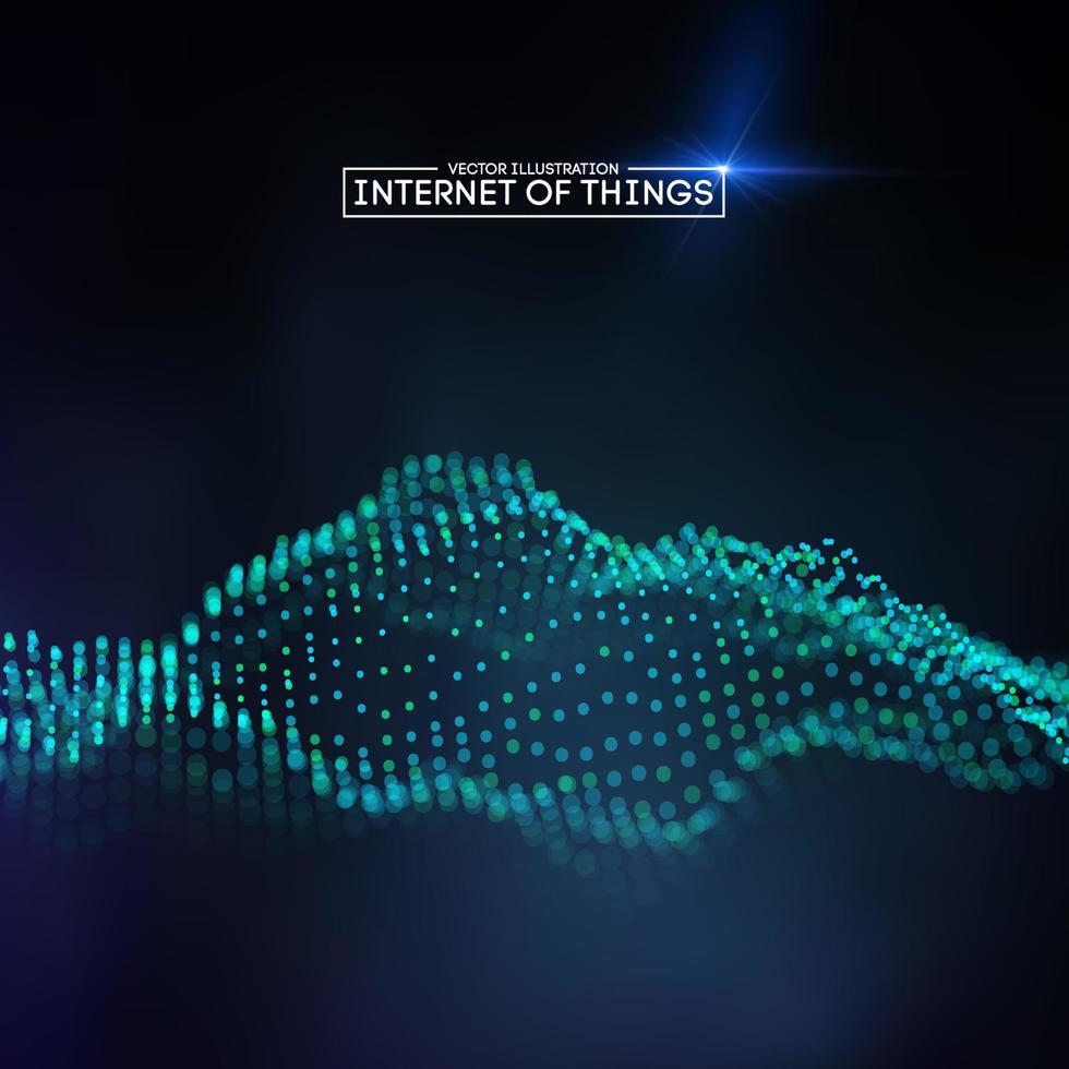 Internet of things background. Iot technology background EPS 10 vector