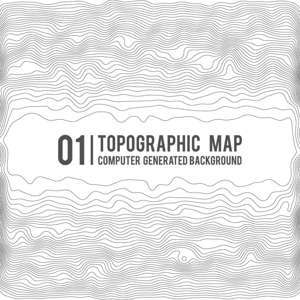 fondo de contorno del mapa topográfico. mapa topográfico con elevación. vector de mapa de contorno. Ilustración de vector abstracto de cuadrícula de mapa de topografía mundial geográfica.