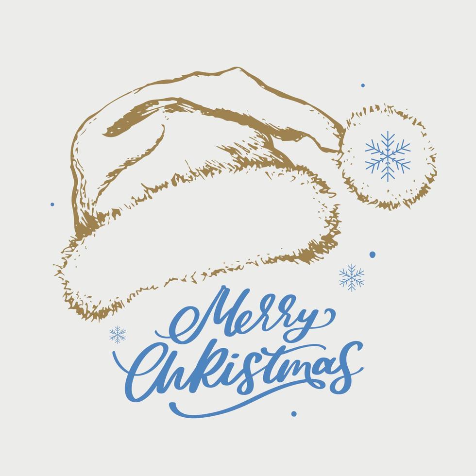 Merry Christmas. Happy New Year, 2023. Typography set. Vector logo, emblems, text design. Usable for banners, greeting cards, gifts etc.
