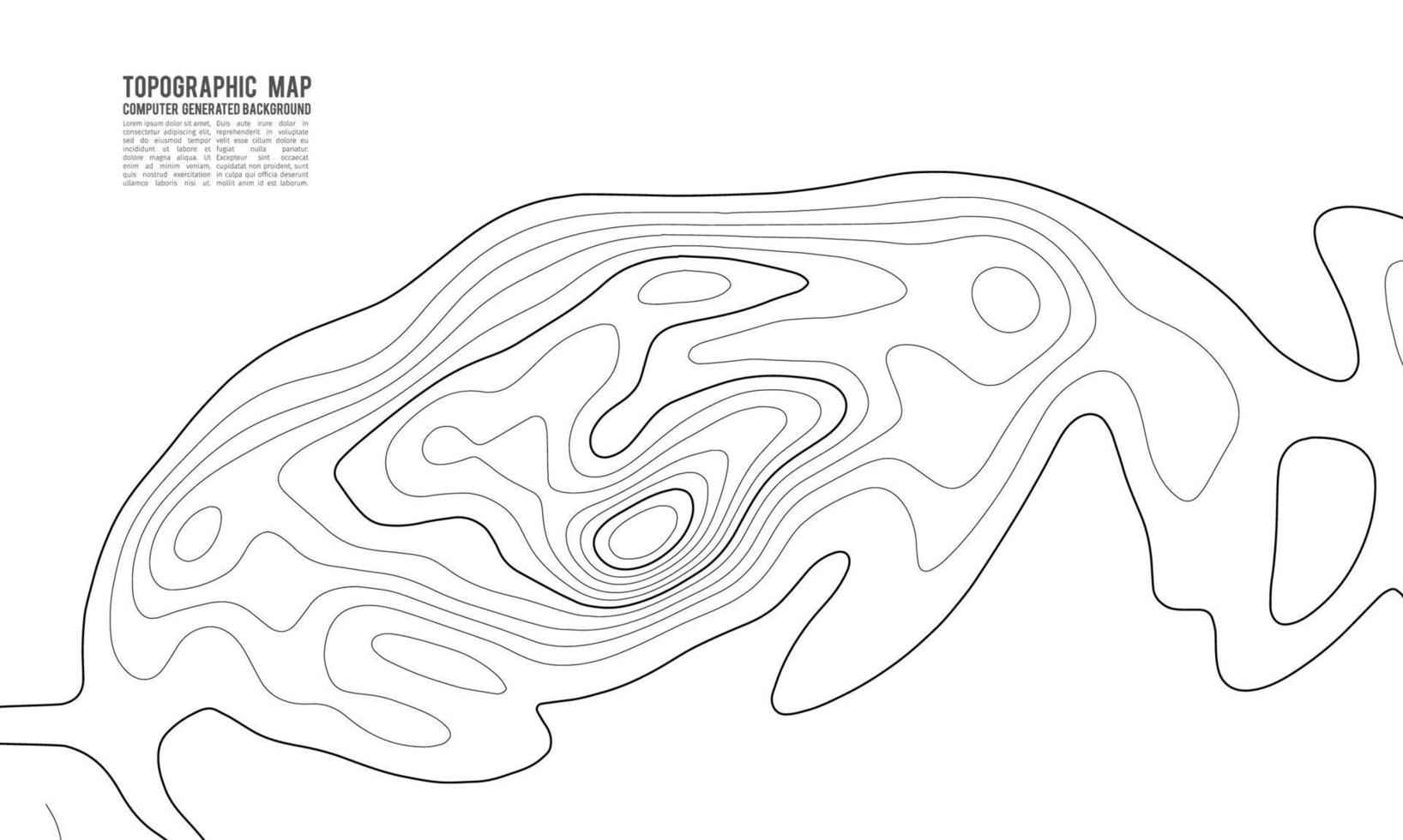 fondo de contorno del mapa topográfico. mapa topográfico con elevación. vector de mapa de contorno. Ilustración de vector abstracto de cuadrícula de mapa de topografía mundial geográfica.