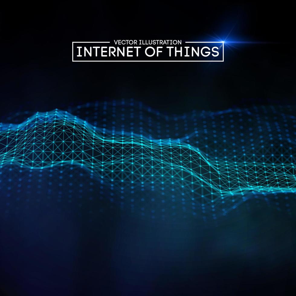 Internet of things background. Iot technology background EPS 10 vector