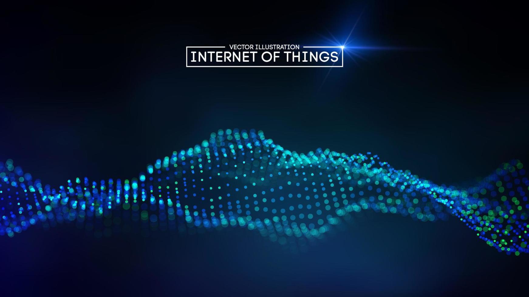 Internet of things background. Iot technology background EPS 10 vector