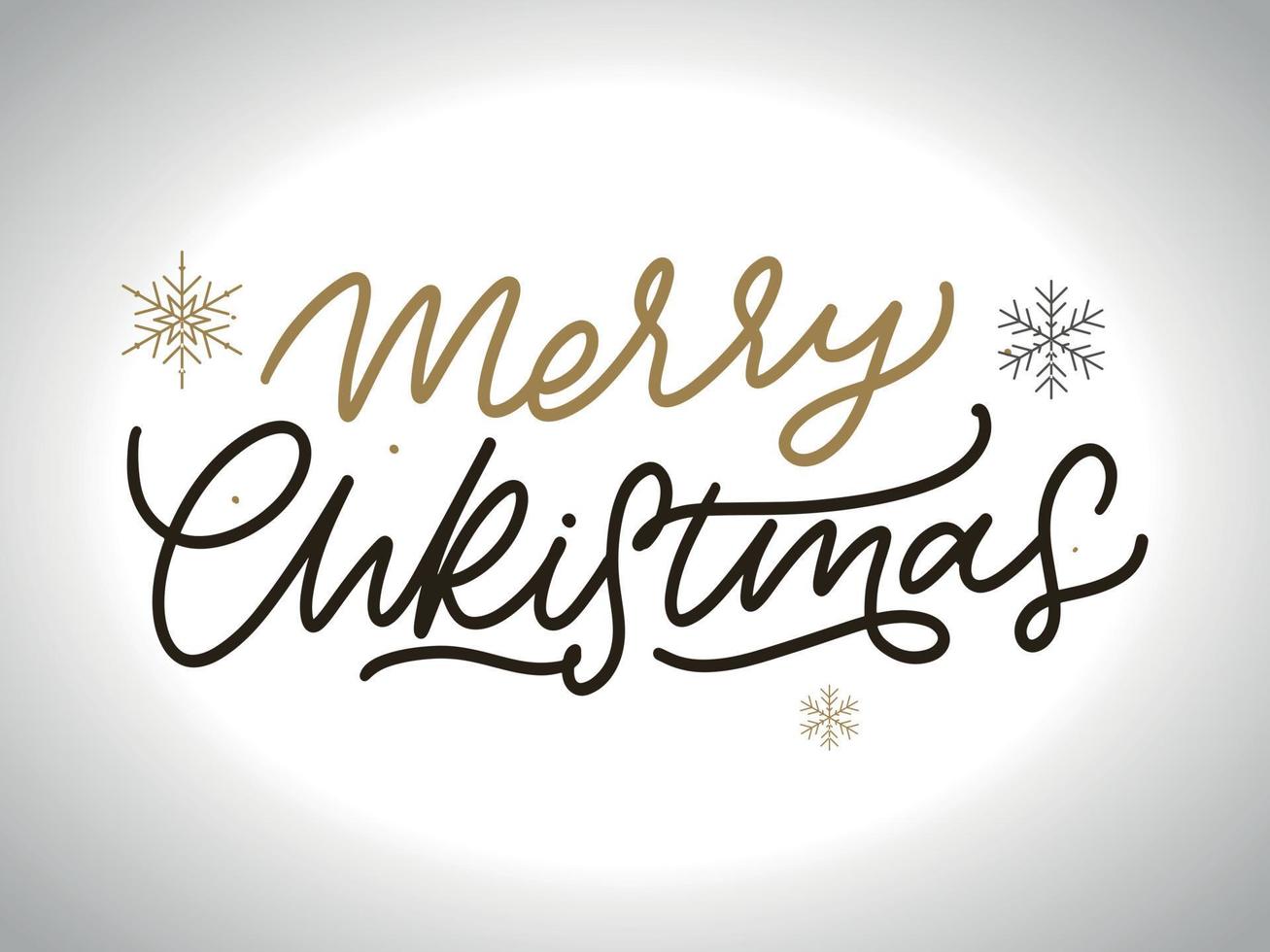 Merry christmas hand lettering calligraphy isolated on white background. Vector holiday illustration element. Merry Christmas script calligraphy