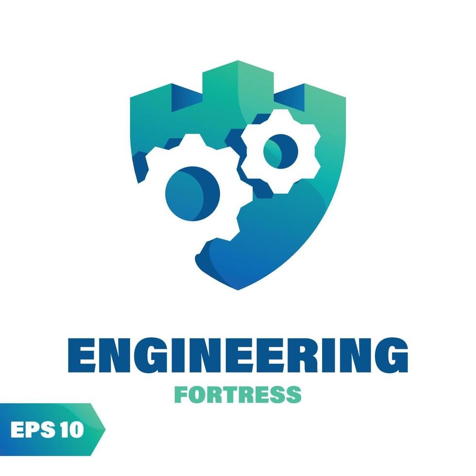 Engineering Fortress Logo vector