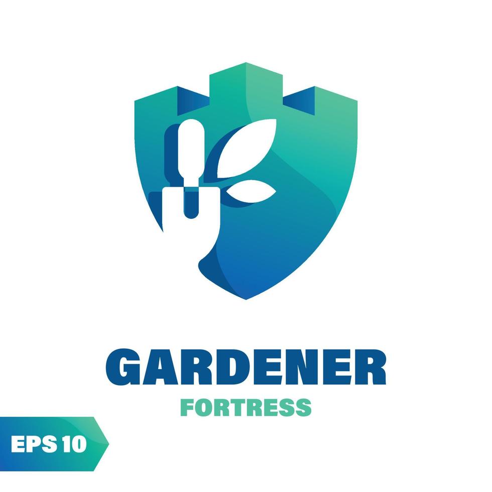 Gardener Fortress Logo vector