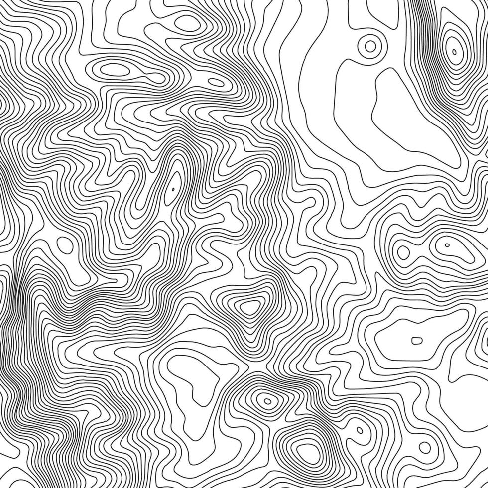 fondo de contorno del mapa topográfico. mapa topográfico con elevación. vector de mapa de contorno. Ilustración de vector abstracto de cuadrícula de mapa de topografía mundial geográfica.