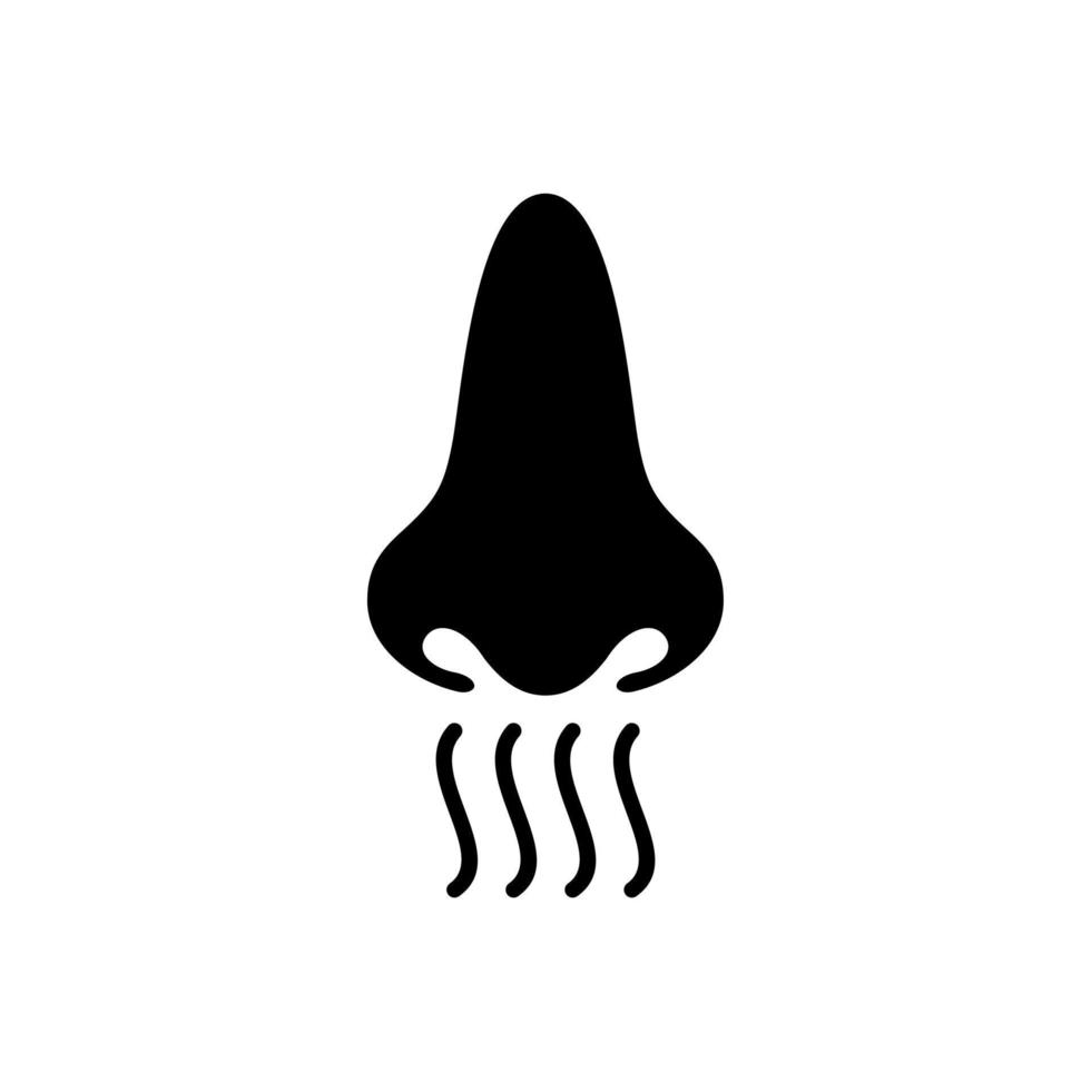 nose or smell flat style icon vector