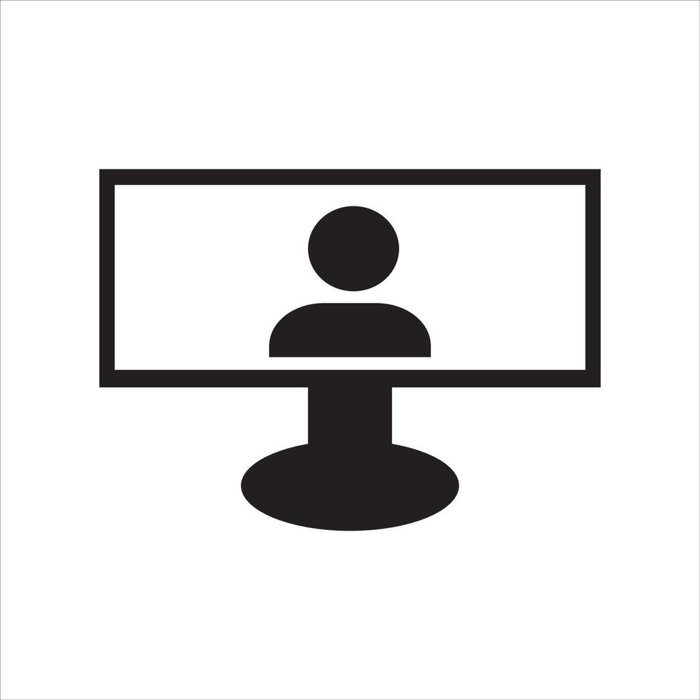 television icon logo vector design