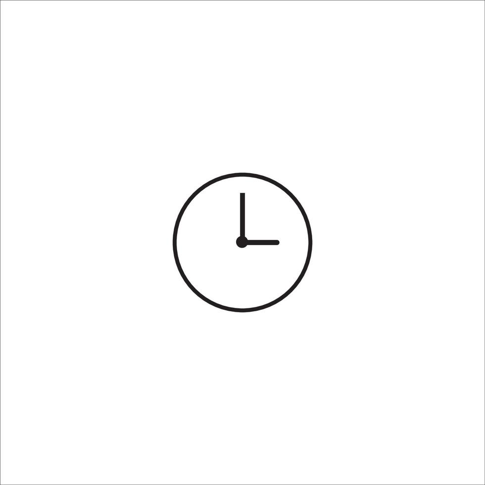 clock icon logo vector design