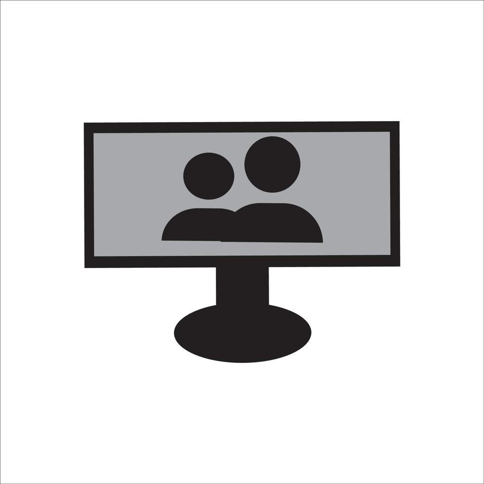 television icon logo vector design