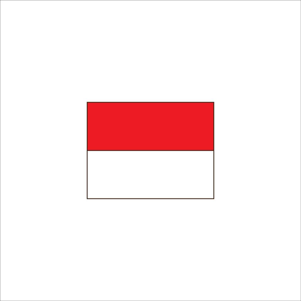 Indonesian flag icon logo vector design