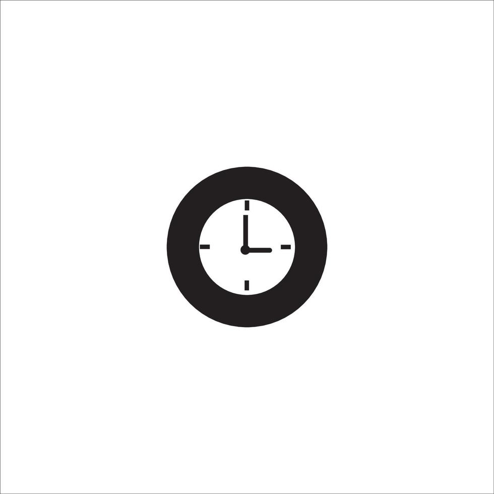 clock icon logo vector design