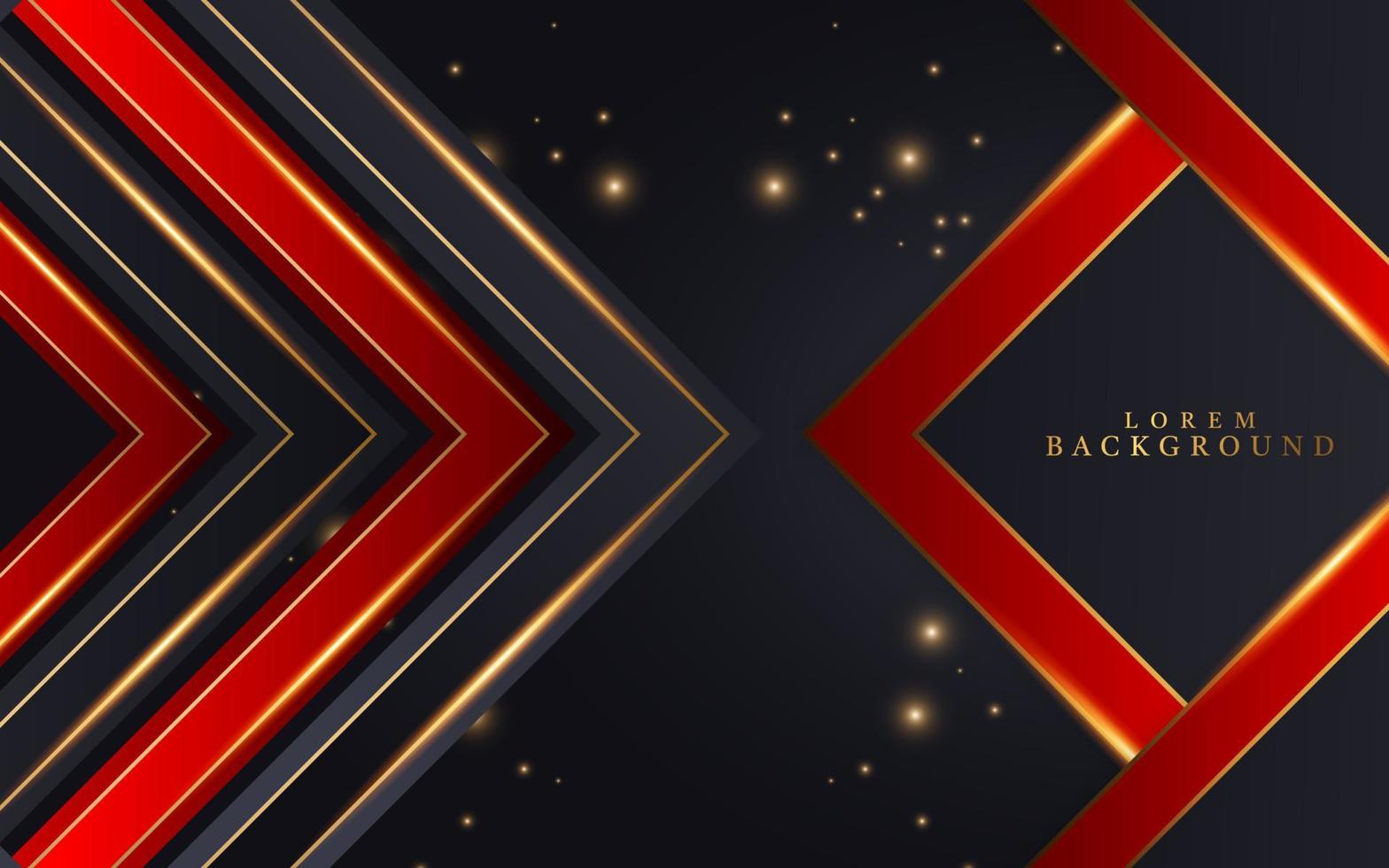 Abstract black,red and gold geometric background-01 vector