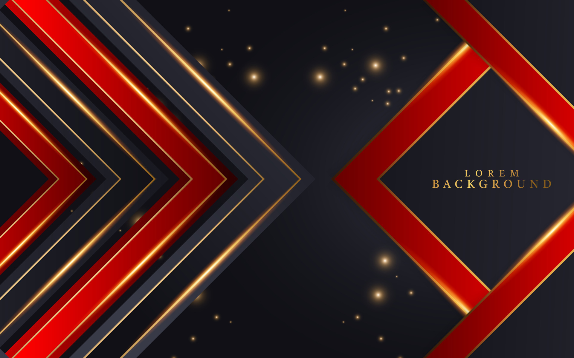 Abstract black,red and gold geometric background01 13977936 Vector Art