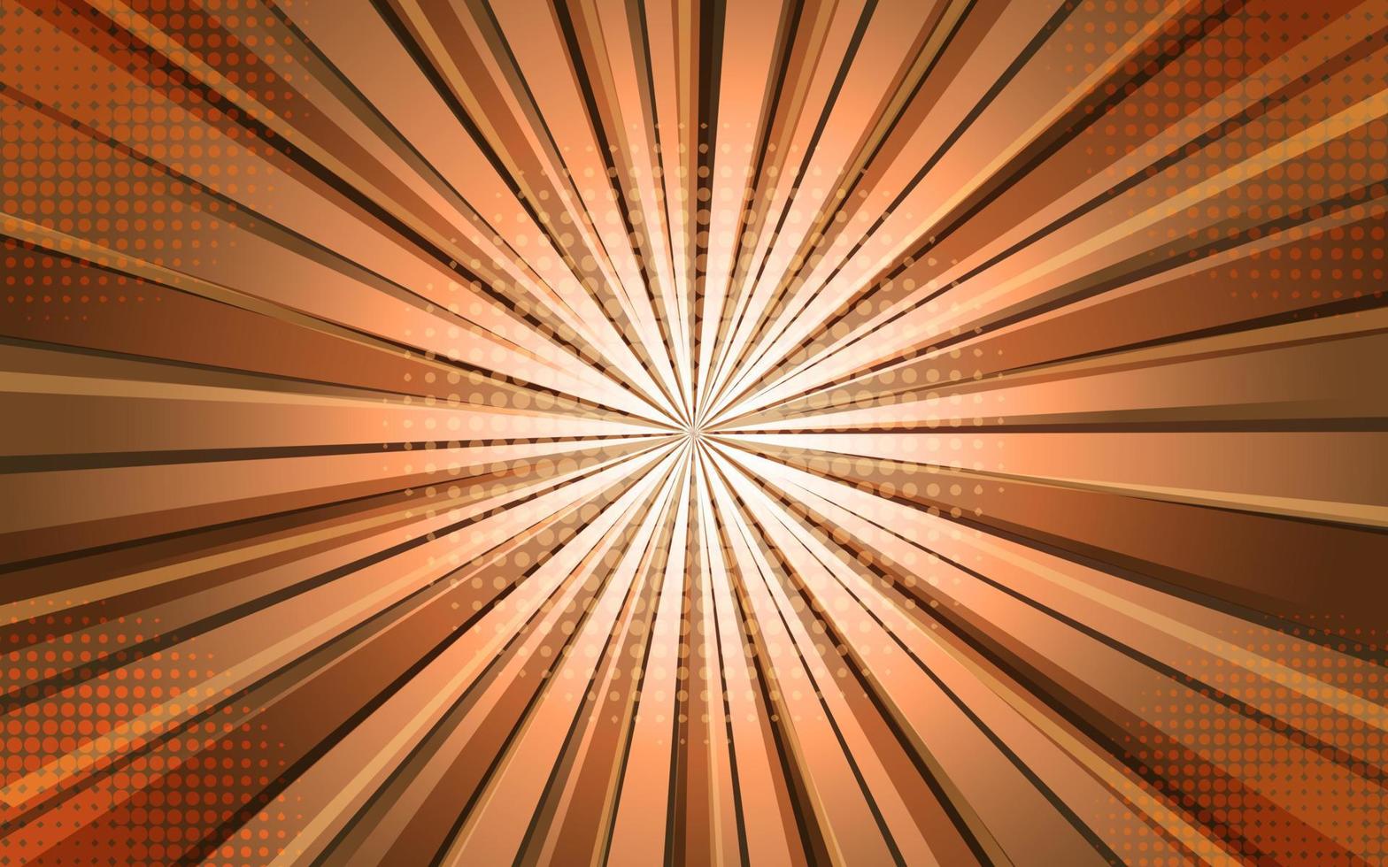 fondo cómico marrón con trama de semitonos vector