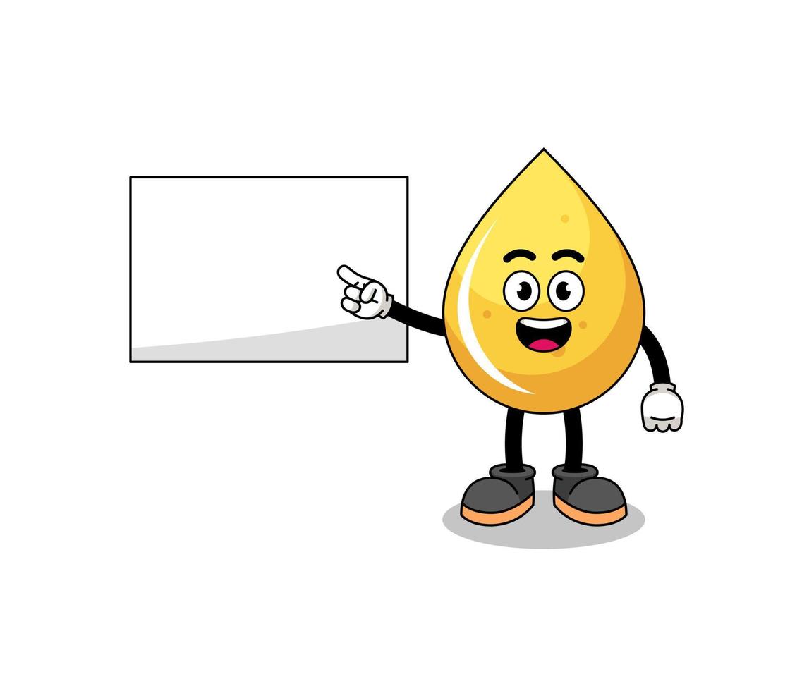 honey drop illustration doing a presentation vector