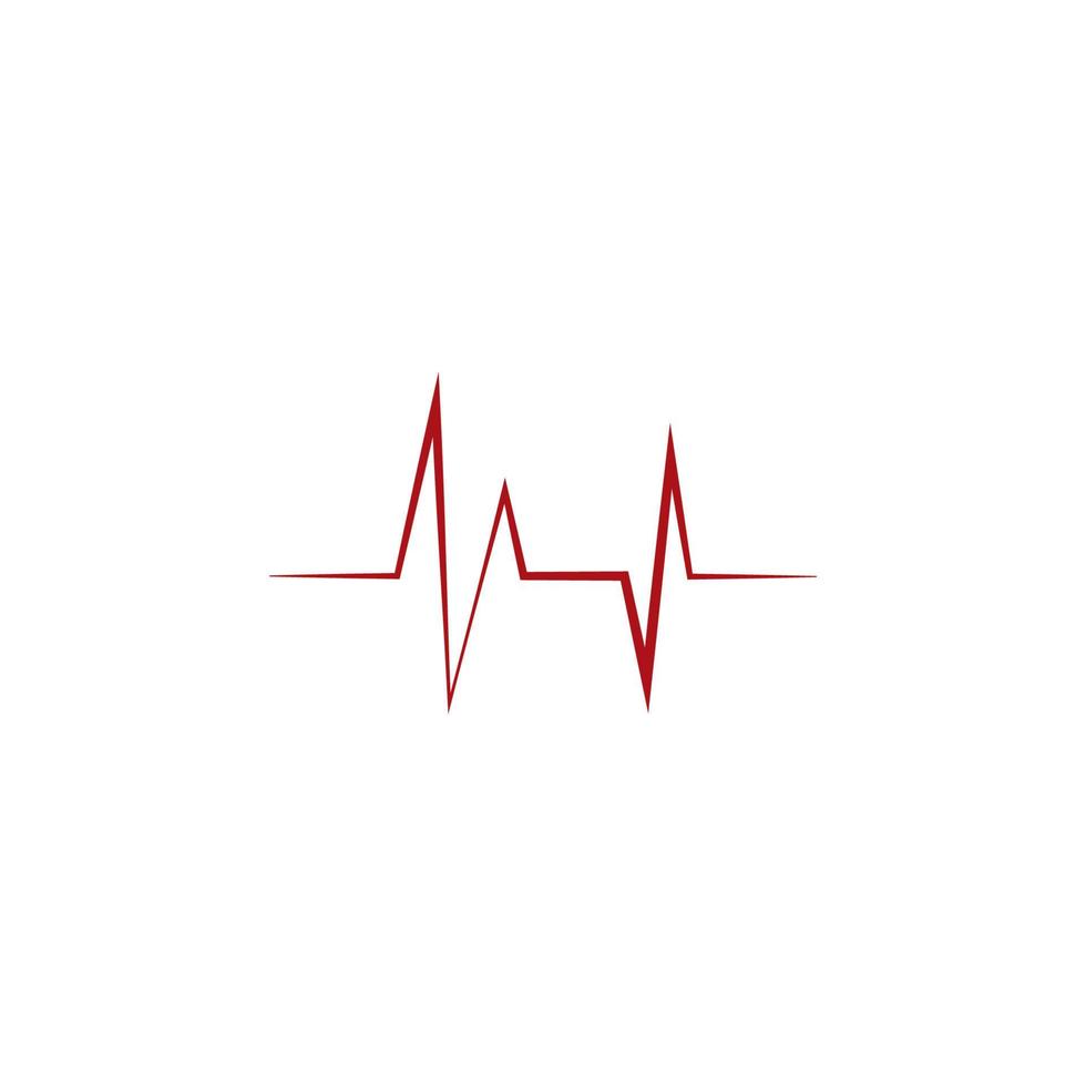 Heartbeat Cardiogram Icon Vector Logo