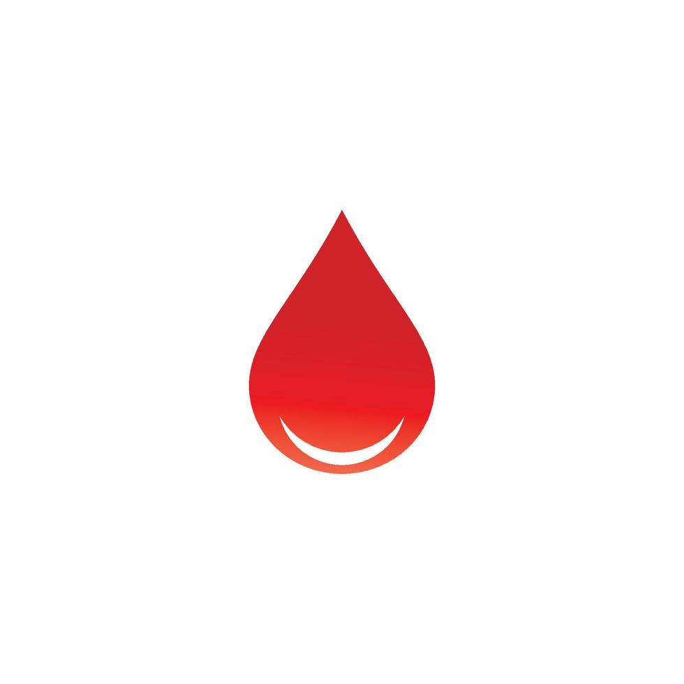 ilustración de icono de vector de logotipo de sangre