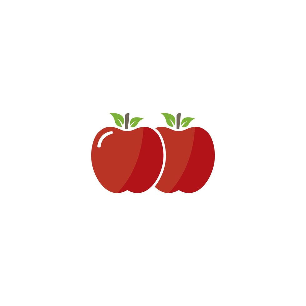 Apple logo template vector illustration