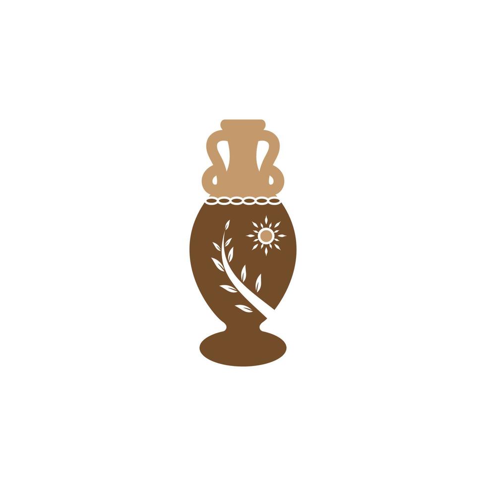 Pottery workshop studio logo vector template