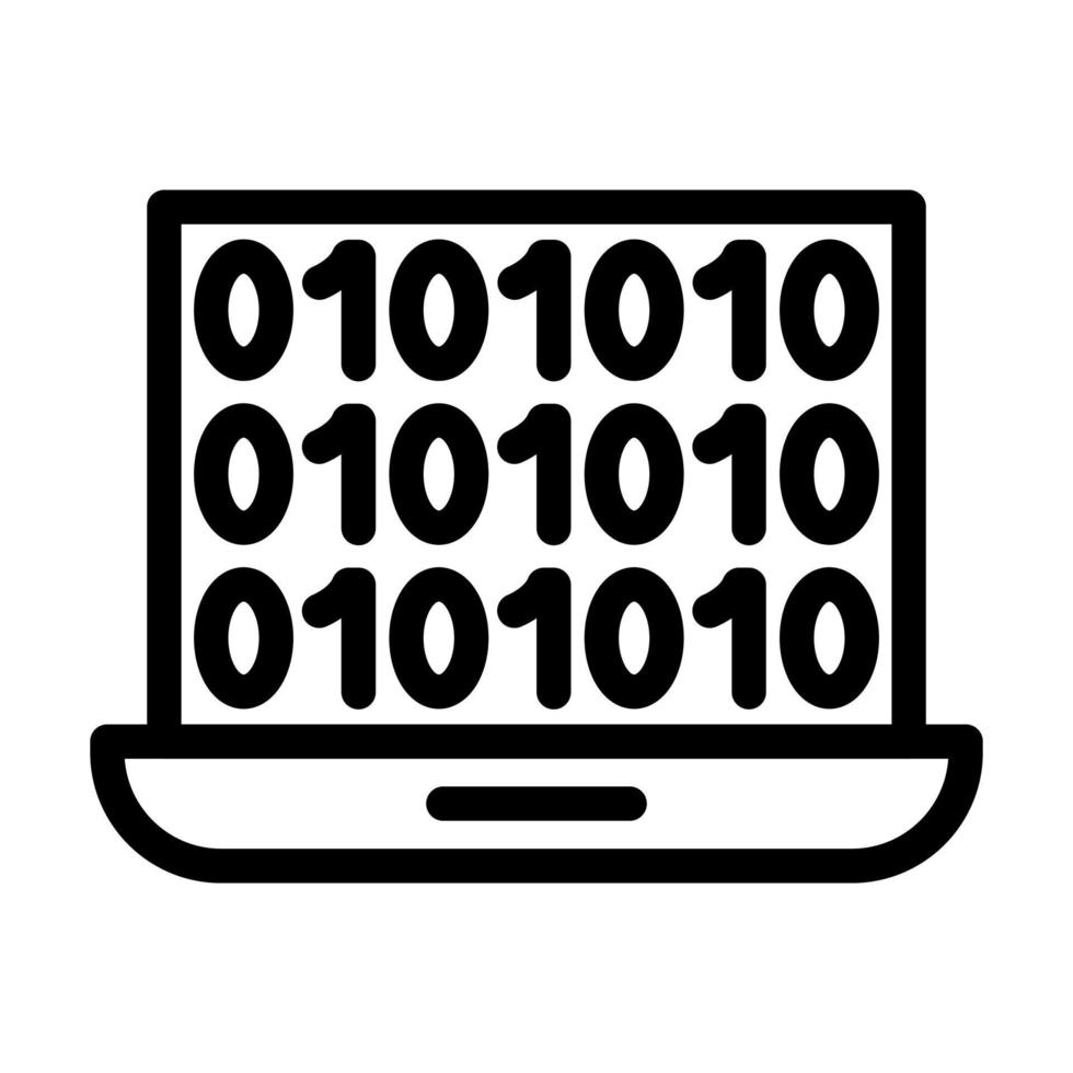 Binary Code Icon Design vector