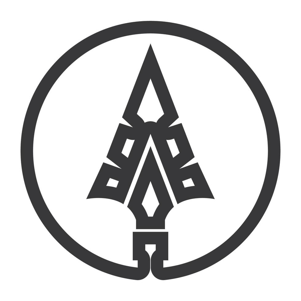Spear logo icon vector image