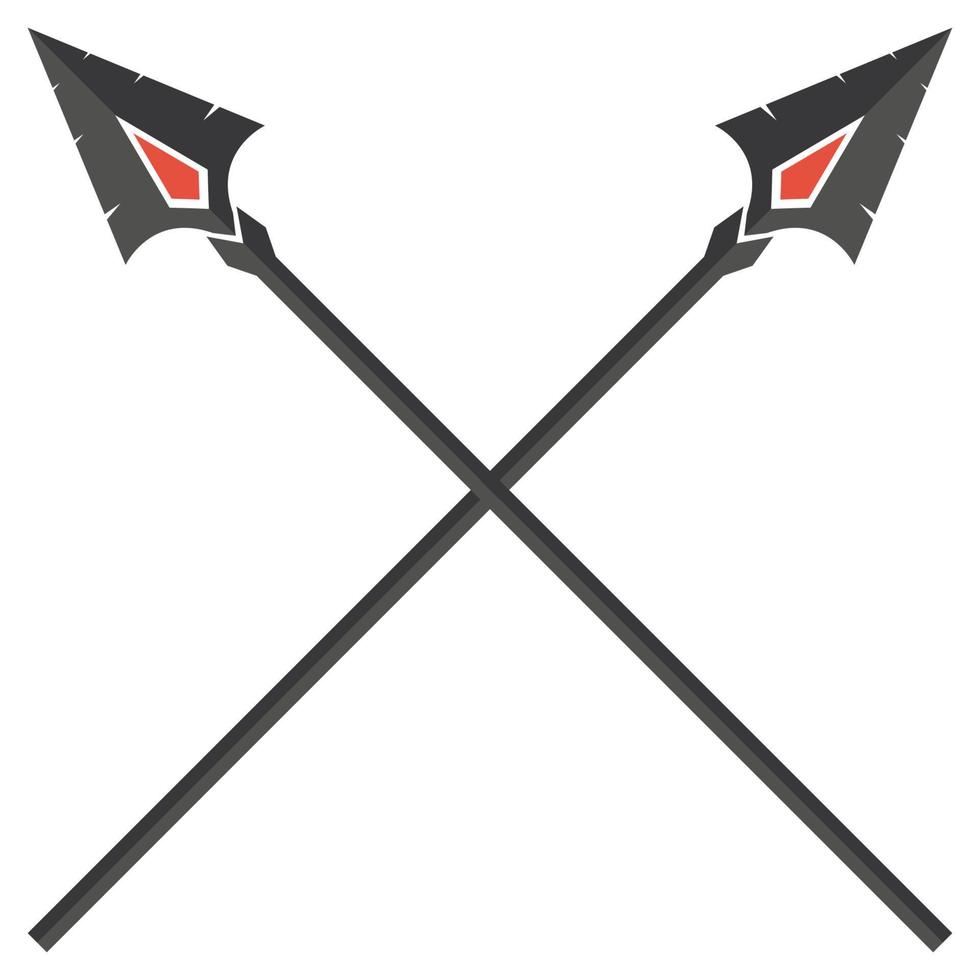 imagen vectorial del icono del logotipo de lanza vector