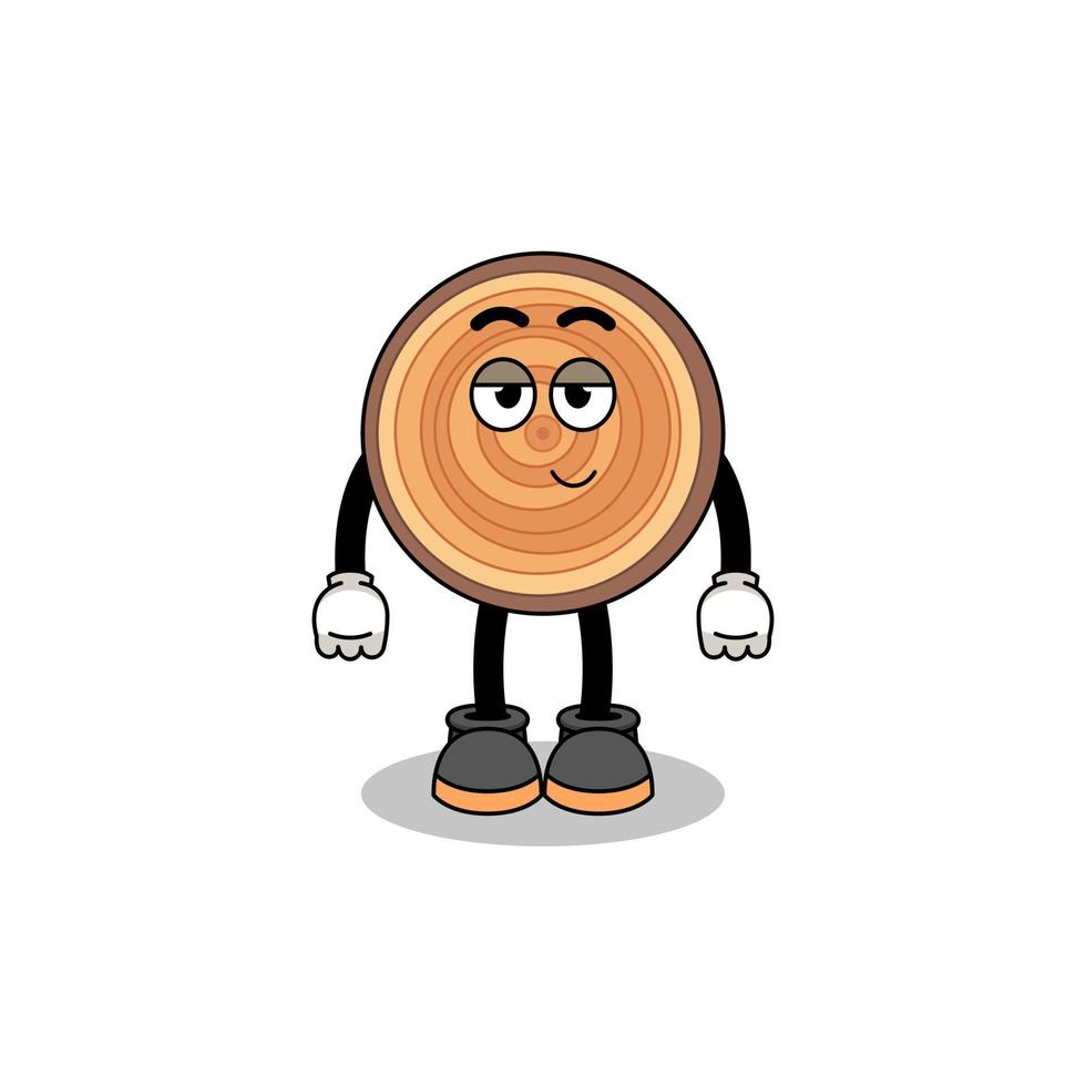 wood grain cartoon couple with shy pose vector