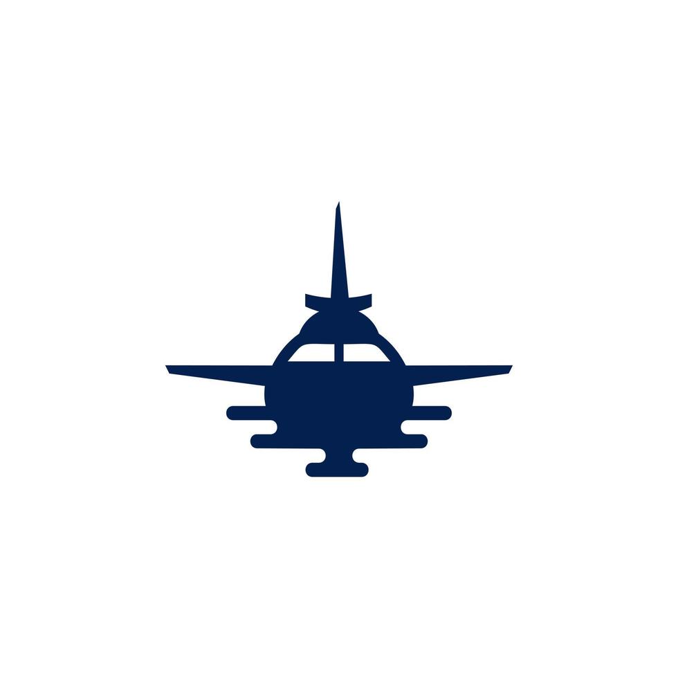 icono de logotipo de aviación y plantilla de vector de símbolo