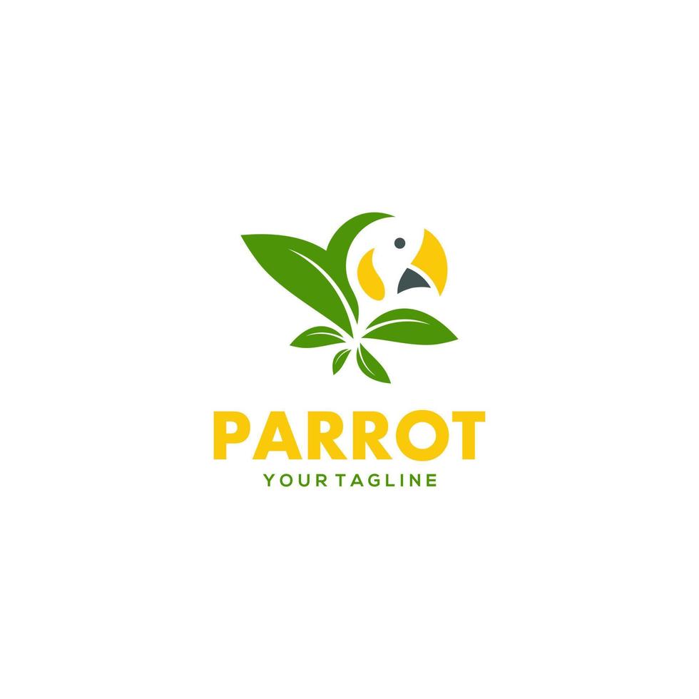 Parrot Logo Design Vector illustration