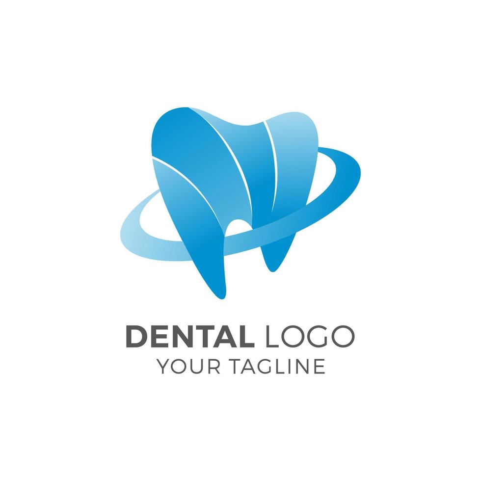 Plantilla de vector de icono y símbolo de logotipo de dentista dental