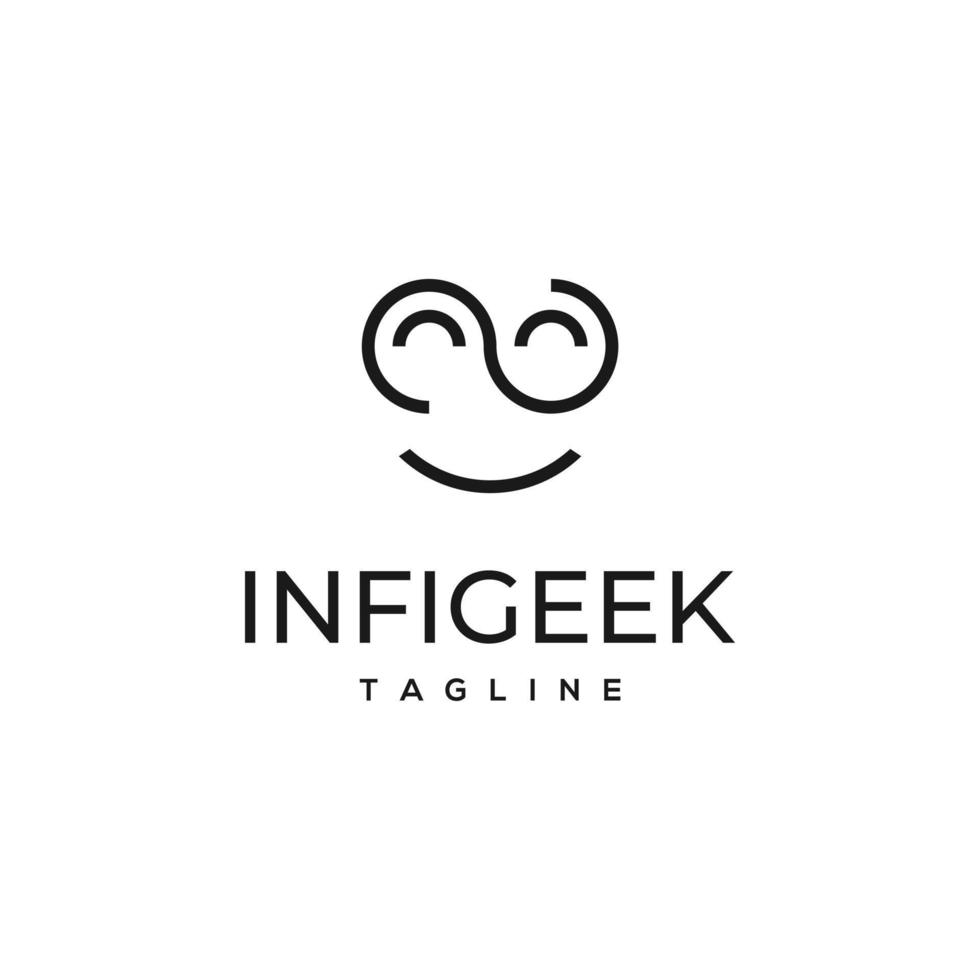 Infinity symbol limitless logo design vector template