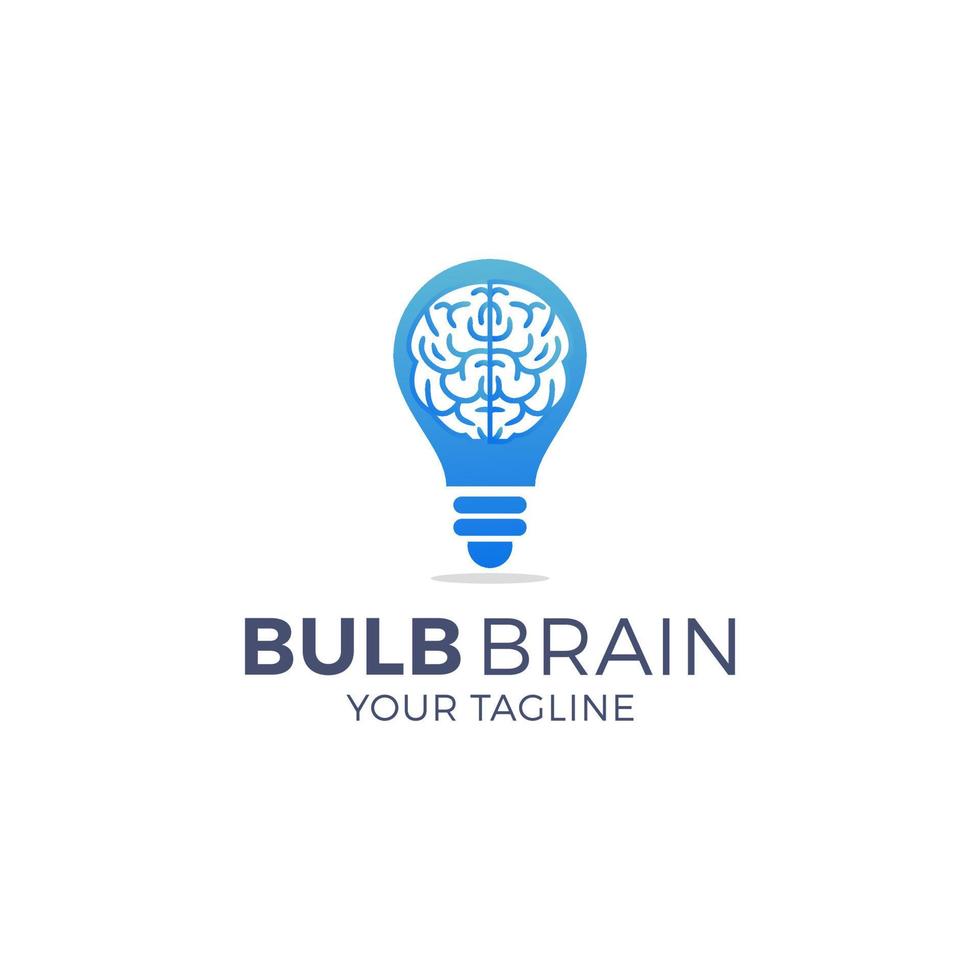 brain bulb icon symbol design. creative idea logo designs template vector