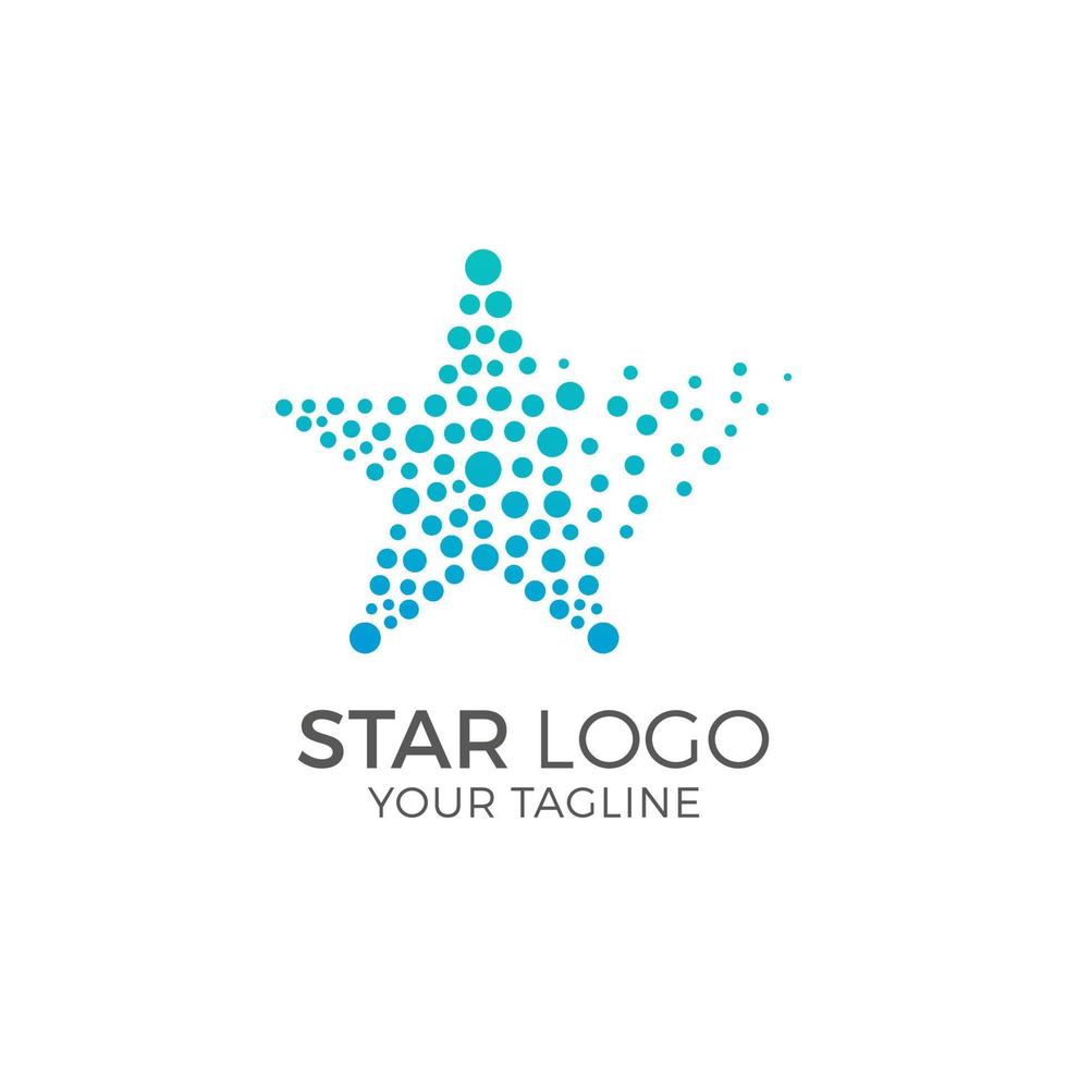 icono de logotipo de estrella y plantilla de vector de símbolo