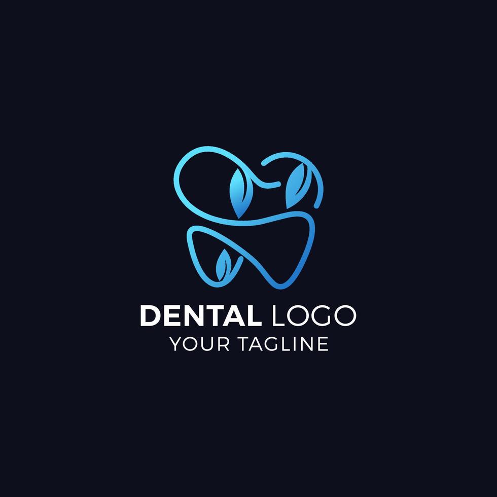 Plantilla de vector de diseño de logotipo de dentista dental