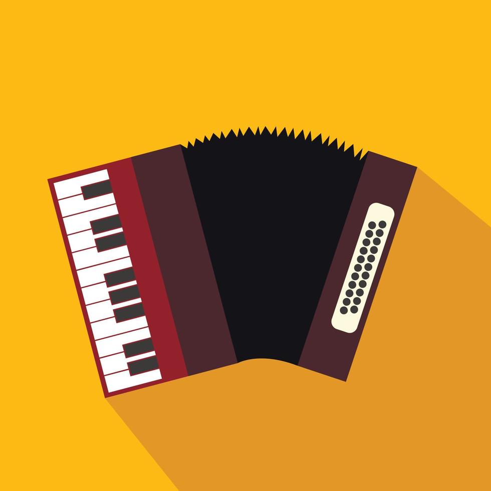 Accordion flat icon vector