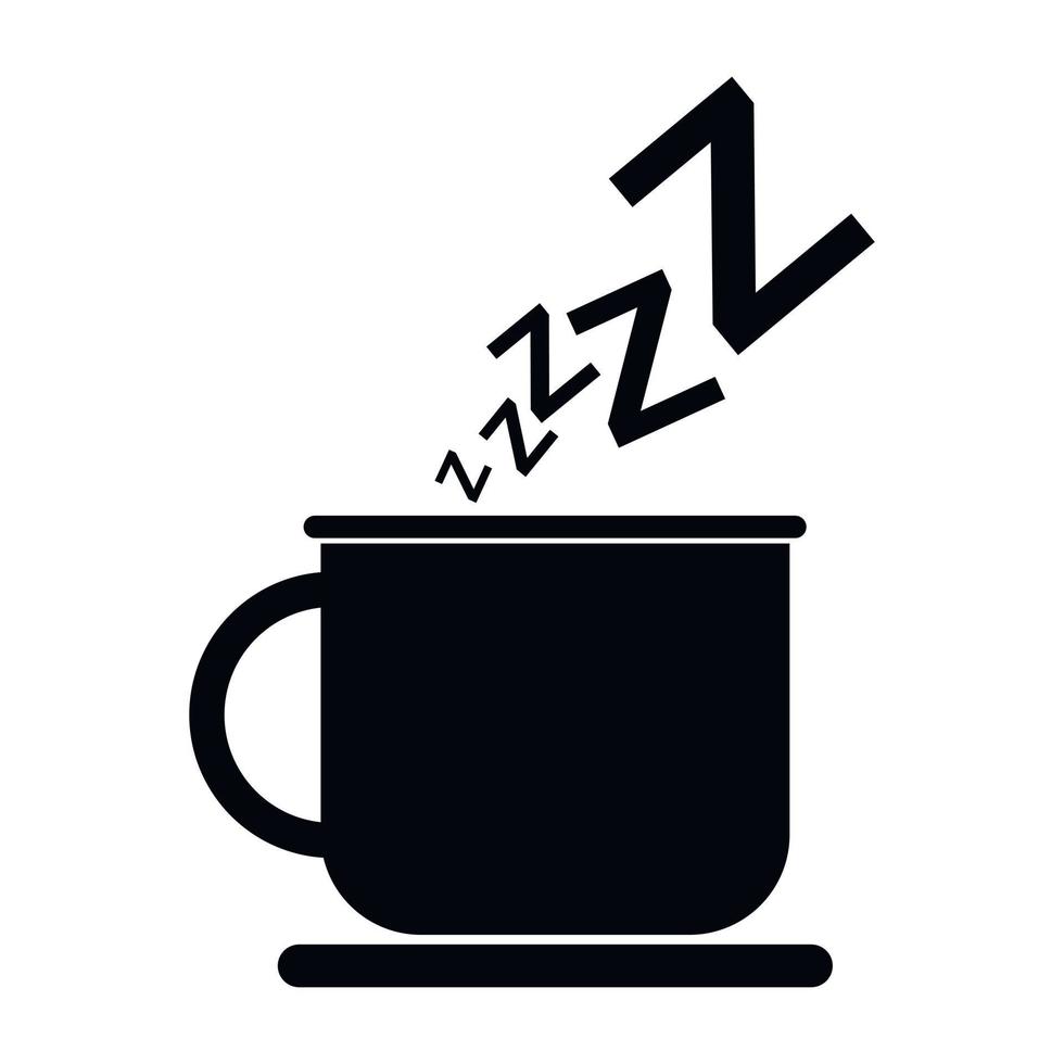 New sleep black icon vector