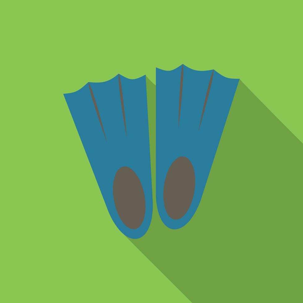 Flippers colored flat icon vector