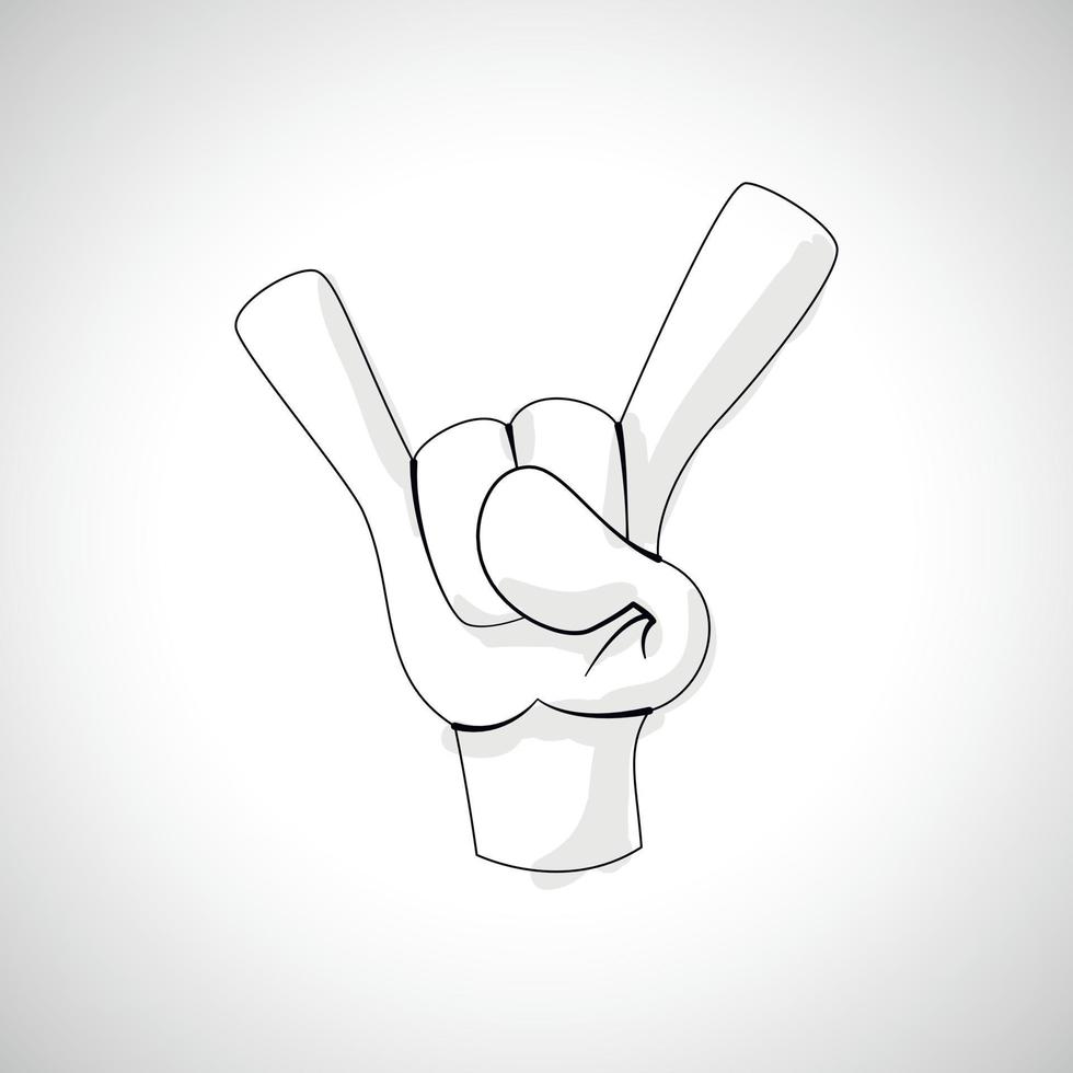 Comics Hand icon vector